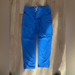 Figs Yola Skinny Ciel Blue Petite Scrub Pants